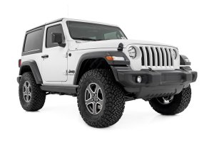 Jeep Wrangler Power Running Boards - Rough Country - Dual Electric Motor - '18-'25